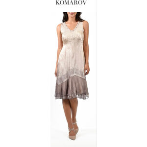 New KOMAROV Beach with Cafe Ombre Midi Dress M